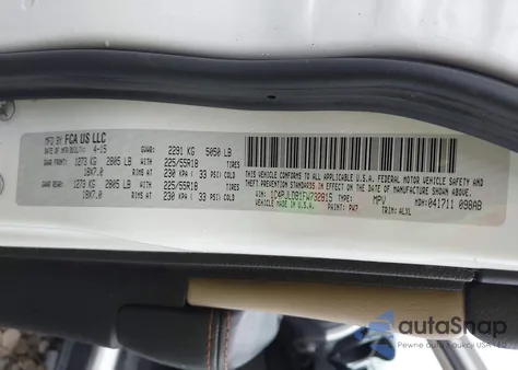 2015 Jeep Cherokee Limited z USA, uszkodzony, nr VIN 1C4PJLDB1FW732815